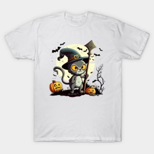 Watch out! This Halloween, this cat's got some tricks up its sleeve T-Shirt